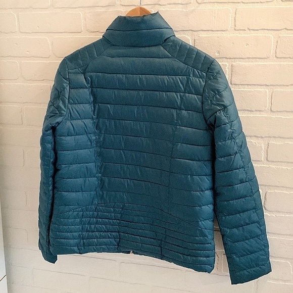 Nanette Lepore Puffer Jacket Outdoor Teal Blue Down Lighweight Lined S - Picture 5 of 16